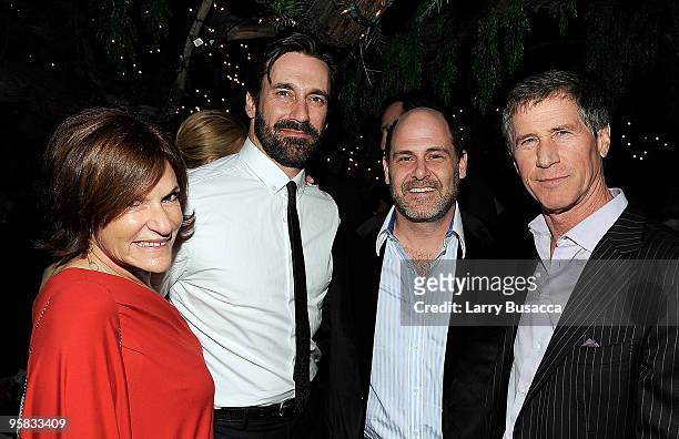 Lionsgate Television COO Sandra Stern, actor Jon Hamm, "Mad Men" series creator and executive producer Matthew Weiner and Lionsgate CEO Jon...