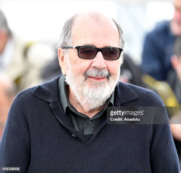 Brazilian director Carlos Diegues poses during the photocall for the film 'O Grande Circo Mistico' at the 71st Cannes Film Festival, France on May...