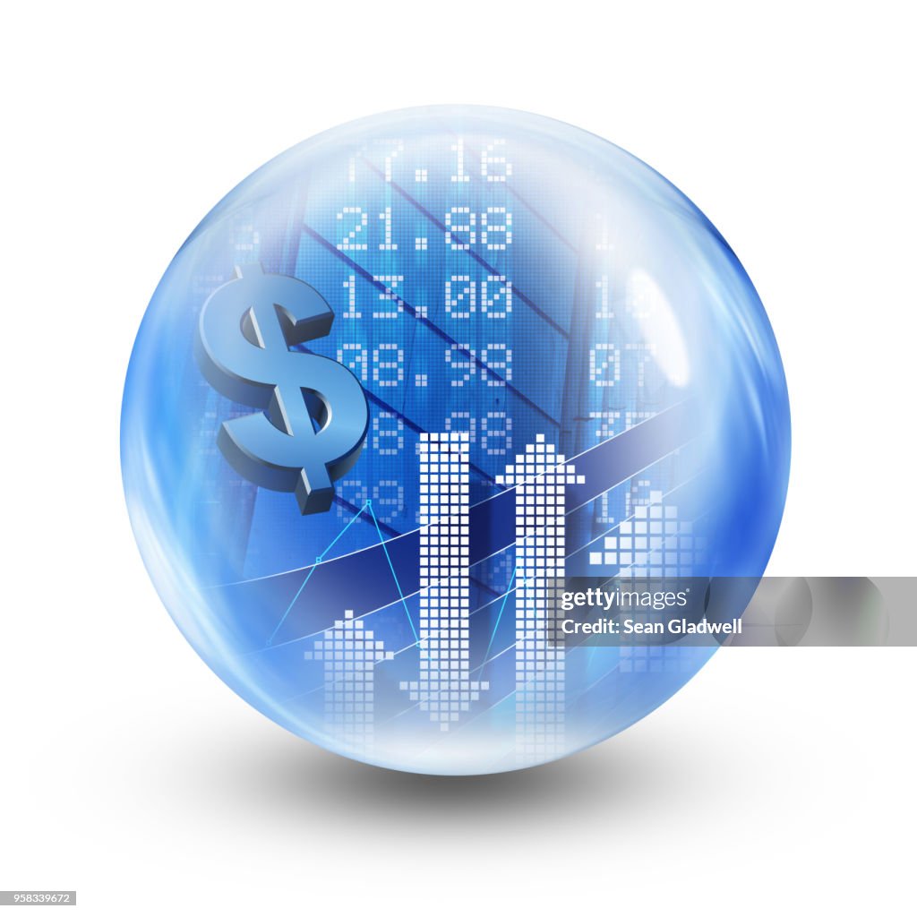 Dollar glass ball