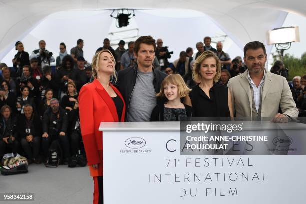 French actress and film director Andrea Bescond, French actor Pierre Deladonchamps, French actress Cyrille Mairesse, French actress Karin Viard and...