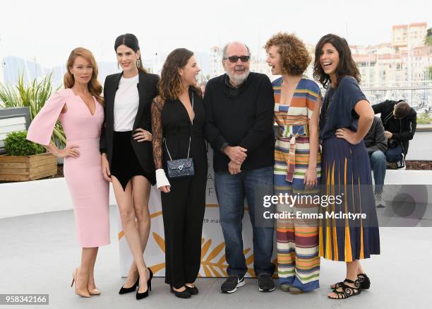 Mariana Ximenes, Luiza Mariani, Bruna Linzmeyer, director Carlos Diegues, Marina Provenzano and Flora Diegues attend the photocall for "The Great...