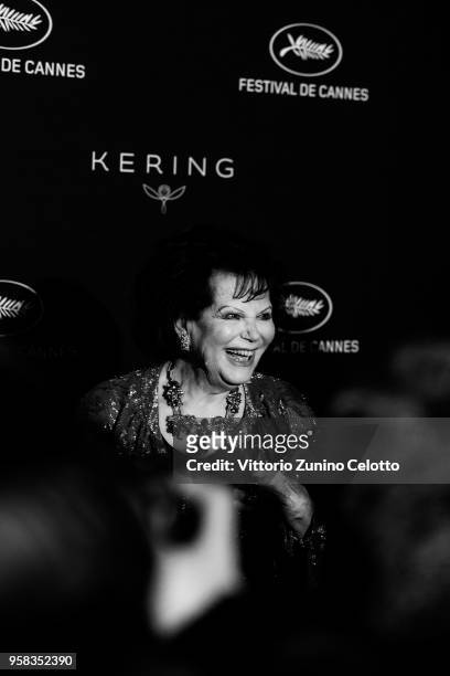 Claudia Cardinale attends the Women in Motion Awards Dinner, presented by Kering and the 71th Cannes Film Festival, at Place de la Castre on May 13,...