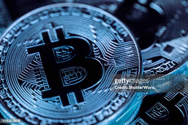 bitcoin cryptocurrency - bitcoin stock pictures, royalty-free photos & images