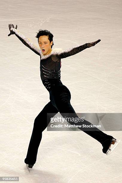 Johnny Weir competes in the free skate during the US Figure Skating Championships at Spokane Arena on January 17, 2010 in Spokane, Washington.