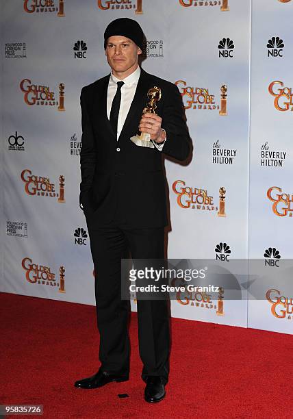 Actor Michael C. Hall poses in the press room at the 67th Annual Golden Globe Awards at The Beverly Hilton Hotel on January 17, 2010 in Beverly...