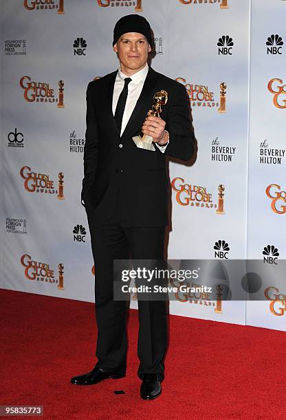 Actor Michael C. Hall poses in the press room at the 67th Annual Golden Globe Awards at The Beverly Hilton Hotel on January 17, 2010 in Beverly...