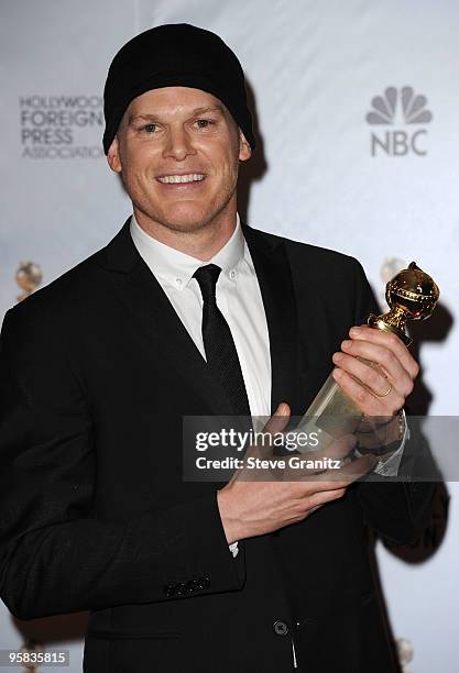 Actor Michael C. Hall poses in the press room at the 67th Annual Golden Globe Awards at The Beverly Hilton Hotel on January 17, 2010 in Beverly...