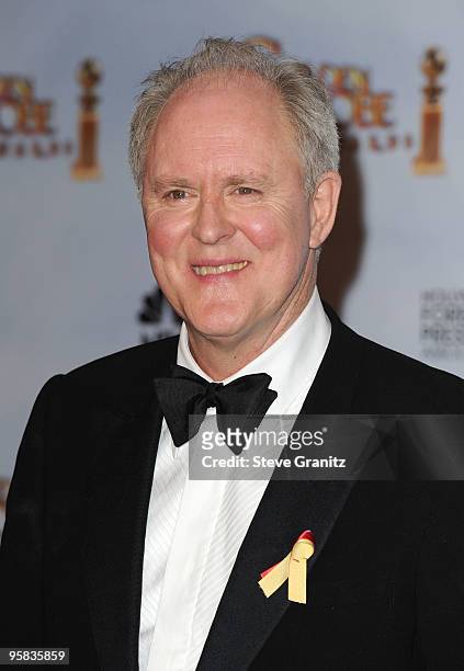 Actor John Lithgow poses in the press room at the 67th Annual Golden Globe Awards at The Beverly Hilton Hotel on January 17, 2010 in Beverly Hills,...
