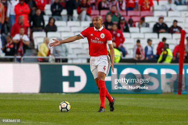 Benfcas Defender Luisao from Brazil during the Premier League 2017/18 match between SL Benfica and Moreirense FC, at Estadio da Luz on May 13, 2018...