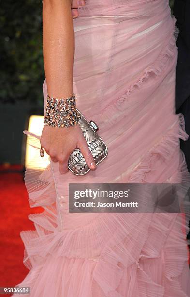 Actress Emily Blunt arrives at the 67th Annual Golden Globe Awards held at The Beverly Hilton Hotel on January 17, 2010 in Beverly Hills, California.