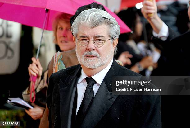 Director George Lucas arrives at the 67th Annual Golden Globe Awards held at The Beverly Hilton Hotel on January 17, 2010 in Beverly Hills,...