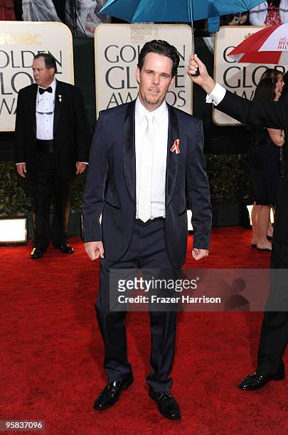Actor Kevin Dillon arrives at the 67th Annual Golden Globe Awards held at The Beverly Hilton Hotel on January 17, 2010 in Beverly Hills, California.