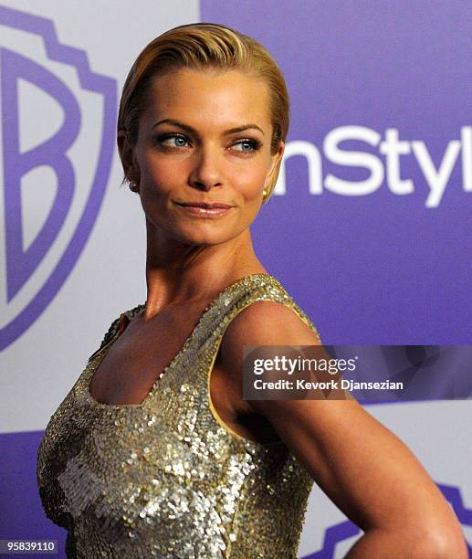 Actress Jaime Pressly arrives at the InStyle and Warner Bros. 67th Annual Golden Globes after party held at the Oasis Courtyard at The Beverly Hilton...