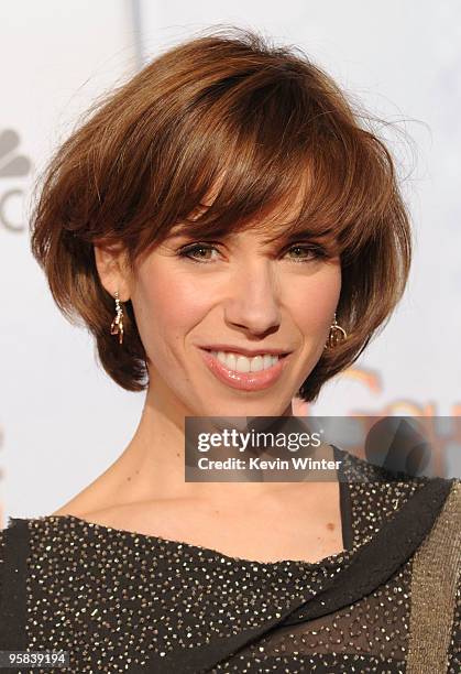 Actress Sally Hawkins poses in the press room at the 67th Annual Golden Globe Awards held at The Beverly Hilton Hotel on January 17, 2010 in Beverly...