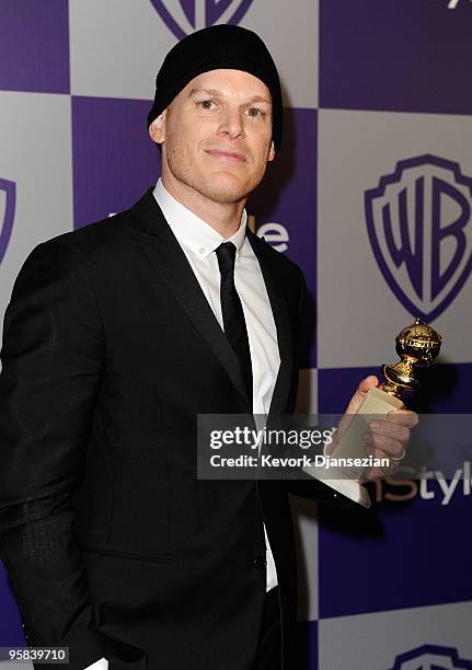 Actor Michael C. Hall arrives with his Best Performance by an Actor in a Television Series - Drama award for 'Dexter' at the InStyle and Warner Bros....