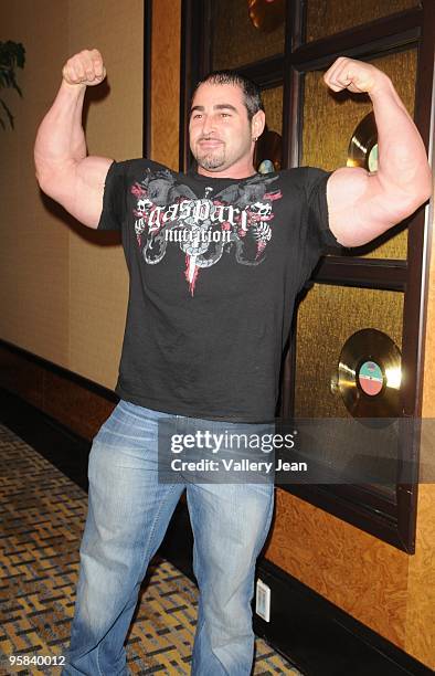 Mr. USA Mark Alvisi during a meet and greet of the world three top athletes hosted by Seminole Hard Rock Hotel & Casino at Seminole Hard Rock Hotel...
