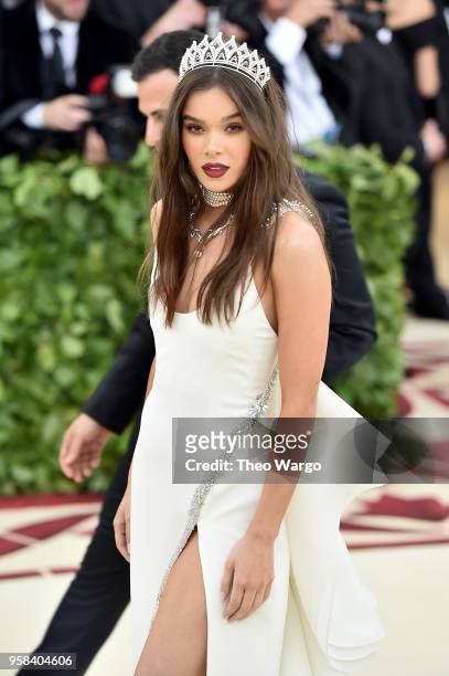 Actor Hailee Steinfeld attends the Heavenly Bodies: Fashion & The Catholic Imagination Costume Institute Gala at The Metropolitan Museum of Art on...