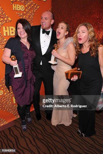 Producer Rachael Horovitz, director Director Michael Sucsy, actress Drew Barrymore and producer Lucy Barzun Donnelly arrive with her Best Performance...