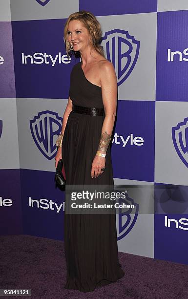 Actress Joan Allen attends the InStyle and Warner Bros. 67th Annual Golden Globes post party held at the Oasis Courtyard at The Beverly Hilton Hotel...