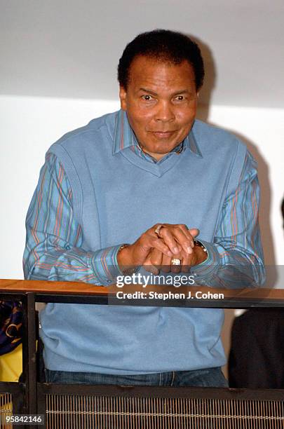 Muhammad Ali appears at the Muhammad Ali Center on January 17, 2010 in Louisville, Kentucky.