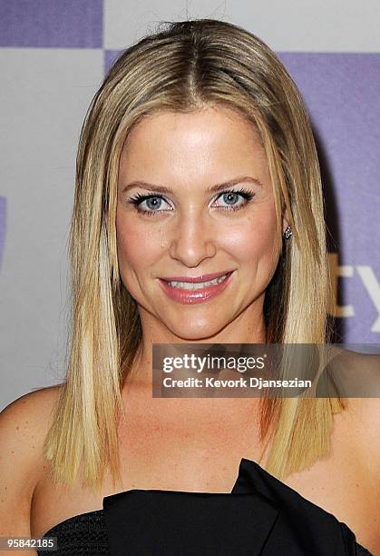 Actress Jessica Capshaw arrives at the InStyle and Warner Bros. 67th Annual Golden Globes after party held at the Oasis Courtyard at The Beverly...