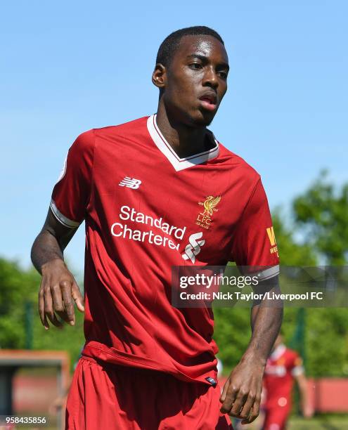 Rafael Camacho of Liverpool in action at The Kirkby Academy on May 14, 2018 in Kirkby, England.