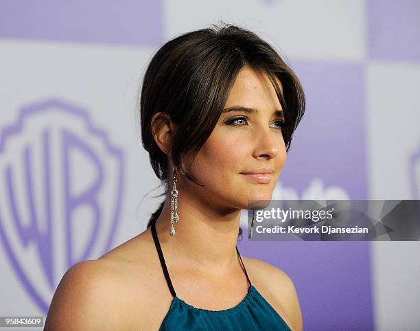 Actress Cobie Smulders arrives at the InStyle and Warner Bros. 67th Annual Golden Globes after party held at the Oasis Courtyard at The Beverly...