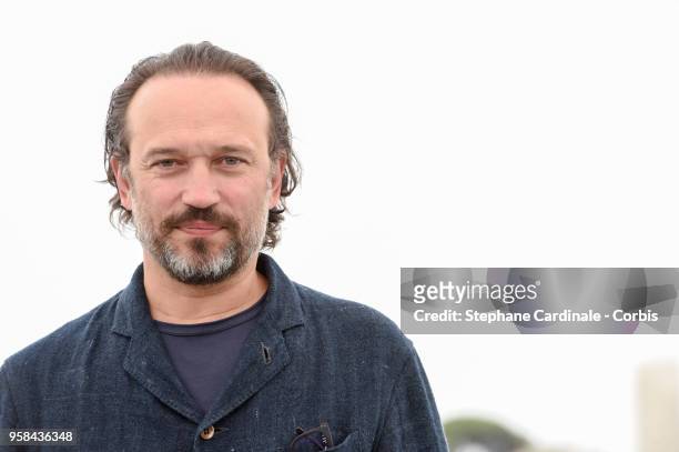 Vincent Perez attend the "Cyrano De Bergerac" Photocall during the 71st annual Cannes Film Festival at Palais des Festivals on May 14, 2018 in...