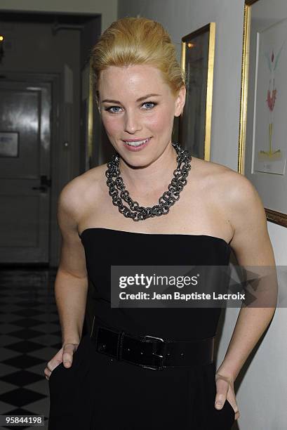 Elizabeth Banks arrives at the NY Times Style Magazine's Golden Globe Awards Cocktail at Chateau Marmont on January 15, 2010 in Los Angeles,...