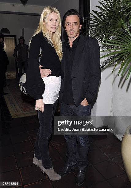 Kirsty Hume and Donovan Leitch arrive at the NY Times Style Magazine's Golden Globe Awards Cocktail at Chateau Marmont on January 15, 2010 in Los...