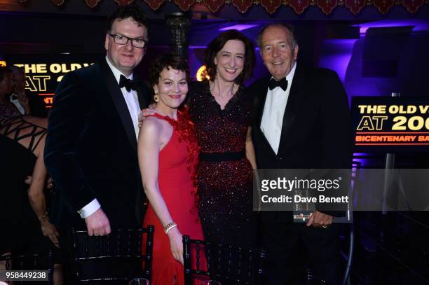 Ewan Venters, Helen McCrory, Haydn Gwynne and Lord Bruce Dundas attend The Old Vic Bicentenary Ball to celebrate the theatre's 200th birthday at The...