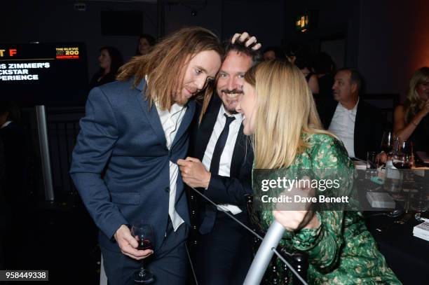 Tim Minchin, Bertie Carvel and Sally Scott attend The Old Vic Bicentenary Ball to celebrate the theatre's 200th birthday at The Old Vic Theatre on...