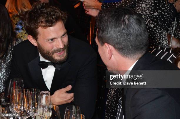 Jamie Dornan and Luke Evans attend The Old Vic Bicentenary Ball to celebrate the theatre's 200th birthday at The Old Vic Theatre on May 13, 2018 in...