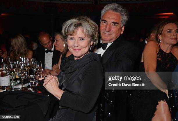 Imelda Staunton and Jim Carter attend The Old Vic Bicentenary Ball to celebrate the theatre's 200th birthday at The Old Vic Theatre on May 13, 2018...