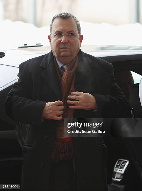 Israeli Defense Minister Ehud Barak arrives at the Chancellery on January 18, 2010 in Berlin, Germany. Israeli Prime Minister Benjamin Netanyahu and...