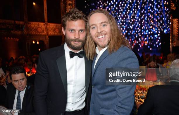 Jamie Dornan and Tim Minchin attend The Old Vic Bicentenary Ball to celebrate the theatre's 200th birthday at The Old Vic Theatre on May 13, 2018 in...