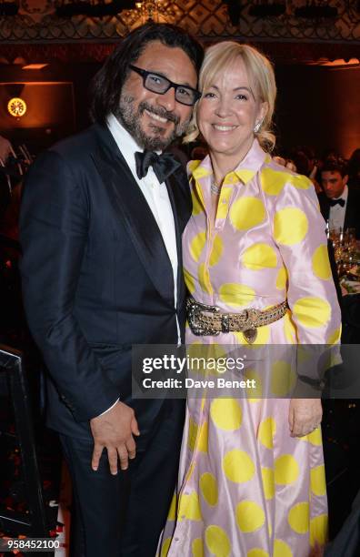 Hani Farsi and Sally Greene attend The Old Vic Bicentenary Ball to celebrate the theatre's 200th birthday at The Old Vic Theatre on May 13, 2018 in...