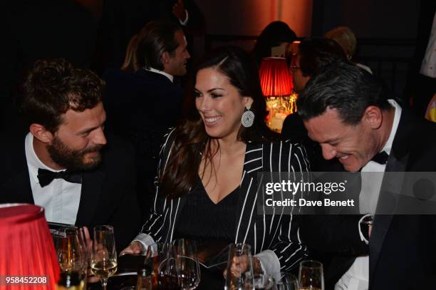 Jamie Dornan, Jessica de Rothschild and Luke Evans attend The Old Vic Bicentenary Ball to celebrate the theatre's 200th birthday at The Old Vic...