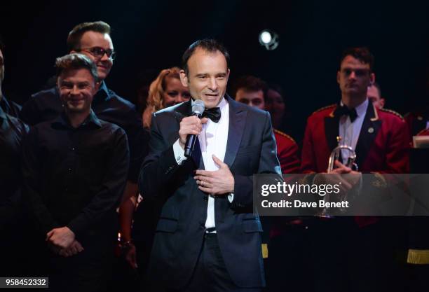 Old Vic artistic director Matthew Warchus speaks at The Old Vic Bicentenary Ball to celebrate the theatre's 200th birthday at The Old Vic Theatre on...