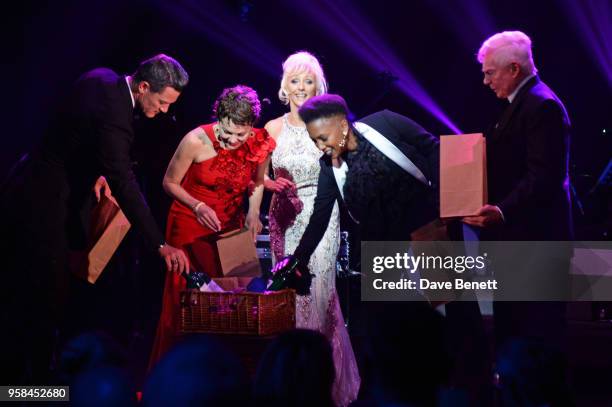 Luke Evans, Helen McCrory, Debbie McGee, Jade Anouka and Sir Derek Jacobi attend The Old Vic Bicentenary Ball to celebrate the theatre's 200th...