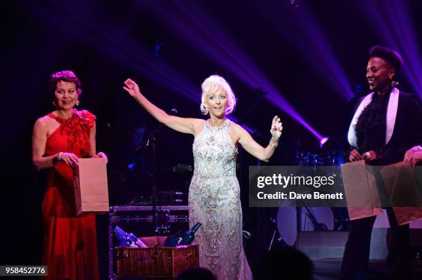 Helen McCrory, Debbie McGee and Jade Anouka attend The Old Vic Bicentenary Ball to celebrate the theatre's 200th birthday at The Old Vic Theatre on...