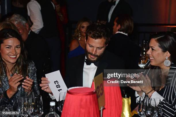 Amelia Warner, Jamie Dornan and Jessica de Rothschild attend The Old Vic Bicentenary Ball to celebrate the theatre's 200th birthday at The Old Vic...