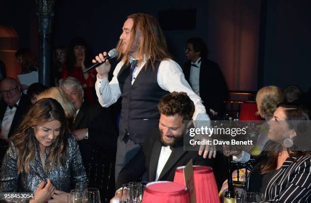 Amelia Warner, Tim Minchin, Jamie Dornan and Jessica de Rothschild attend The Old Vic Bicentenary Ball to celebrate the theatre's 200th birthday at...