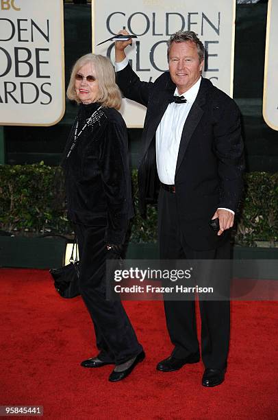 Actor John Savage and guest arrive at the 67th Annual Golden Globe Awards held at The Beverly Hilton Hotel on January 17, 2010 in Beverly Hills,...