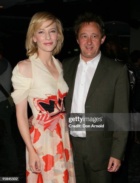 Cate Blanchett and Andrew Upton arrive at the 2009 Sydney Theatre Awards, rewarding work from the 2009 calendar, at Club Swans on January 18, 2010 in...