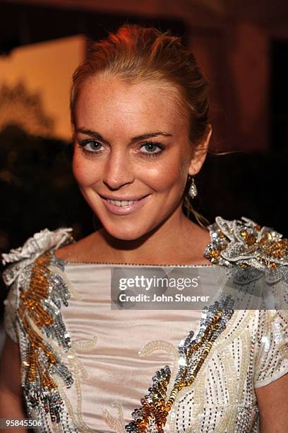 Actress Lindsay Lohan attends The Art of Elysium's 3rd Annual Black Tie Charity Gala "Heaven" on January 16, 2010 in Beverly Hills, California.
