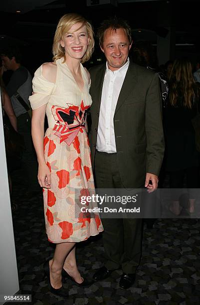 Cate Blanchett and Andrew Upton arrive at the 2009 Sydney Theatre Awards, rewarding work from the 2009 calendar, at Club Swans on January 18, 2010 in...