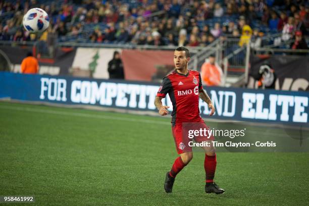 May 12: Sebastian Giovinco of Toronto FC in action during the New England Revolution Vs Toronto FC regular season MLS game at Gillette Stadium on May...