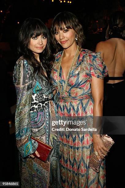 Personality Nicole Richie and actress Rashida Jones attend The Art of Elysium's 3rd Annual Black Tie Charity Gala "Heaven" on January 16, 2010 in...