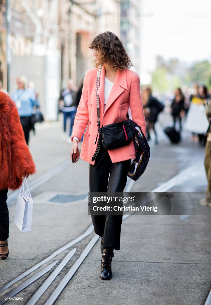 Street Style - Mercedes-Benz Fashion Week Australia 2018